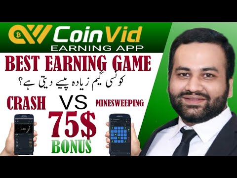 🔴 Earn 75$ With Coinvid Crash Game || Crash VS MinesWeeping || CoinVid Earning App