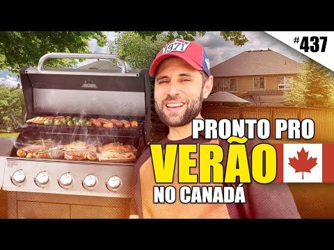 CALOR até DEMAIS! É VERÃO no CANADÁ! + Organizando a CASA, Garagem e Churrascão - Calgary, AB #437