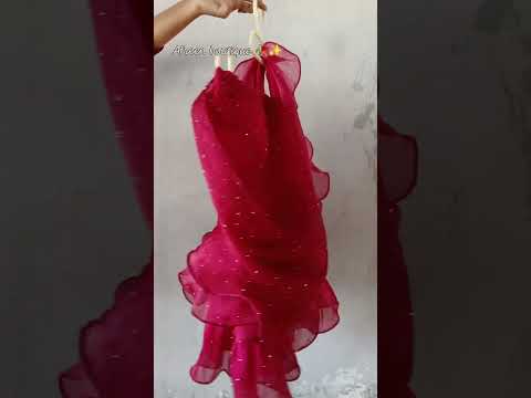 Saree for baby👗/ babys dress #diy #trending #viralvideo #afreenboutique#ytshorts#stylish#saree✨