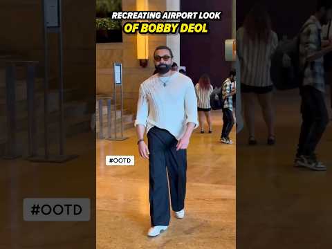 Receating Airport Look Of Bobby Deol Under Budget ✈️ 😎 #bobbydeol #airportlook #celebrityfashion