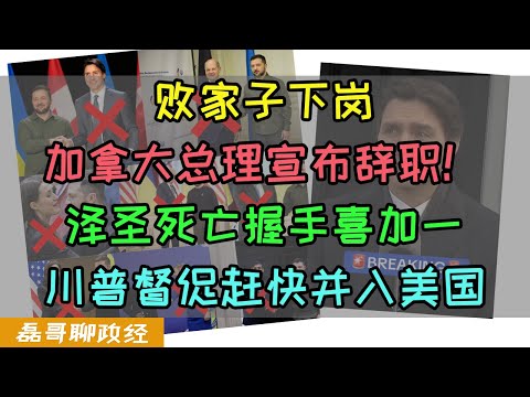 败家子下岗！加拿大总理特鲁多宣布辞职！泽圣战绩喜加一！川普督促加拿大赶快并入美国，败光老特鲁多名声！小土豆8年时间没做过一件漂亮事