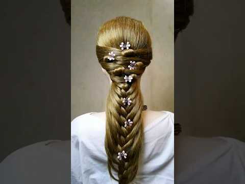 bridal hair style most beautiful and easy #shorts #shortvedios #trendingshorts #designs #viral