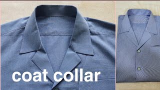 coat collar in shirt (coat collar banane ka tarika)#newfashion #tailor #coat #collar