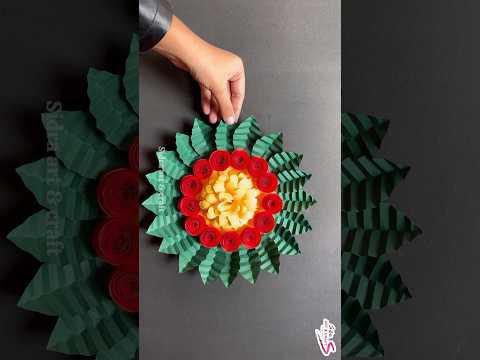 Beautiful paper wall hanging craft ideas 💡 #shorts #youtubeshorts #wallhanging