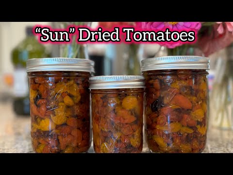 How to Make Sun Dried or Oven Dried Tomatoes 🍅 #garden  #homemade #cooking