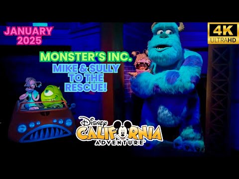 Monster's Inc. Mike and Sully to the Rescue! Disney California Adventure 2025 | DCA Rides [4K POV]