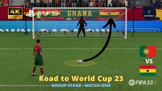 FIFA 23 World Cup Career Mode: Our Journey to the Finals | GHANA VS PORTUGAL | #football #ronaldo