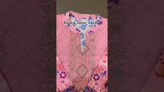 Round collar neck for kurti ✂️#fashion #stitching #sewingtips #viral #shorts ##collarneckdesign