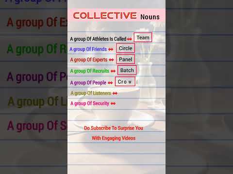 English Learning For Beginners - Collective Nouns #languagelearning
