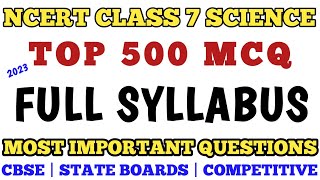 Best Mcq Class 7 Science || Full Syllabus MCQ || Class 7 General Science Questions #class7science