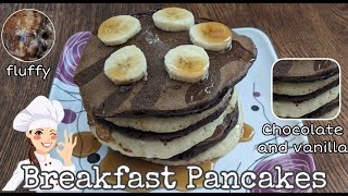 Pancakes | Easy breakfast recipe | Pancakes in 2 flavours | Ruchira