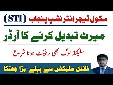 STI final selection | merit marks cahnged before final merit list | STI complaint responce