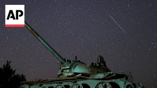 Perseid meteor shower dazzles in night sky over Bosnia