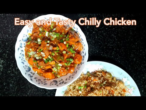 ചാരിയറ്റ് റെസ്റ്റോറന്റ് സ്റ്റൈൽ ചില്ലി ചിക്കൻ|Chilly Chicken without frying|Chilly Chicken-malayalam