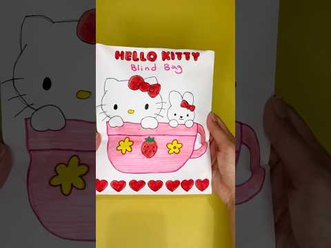 Hello kitty blind bag 4! #blindbag #craft #hellokitty #asmrunboxing #blindbagopening #papersquishy