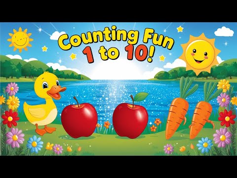 Educational Counting 1 to 10 for Kids | Learn Numbers 1 to 10 with Fun Objects!