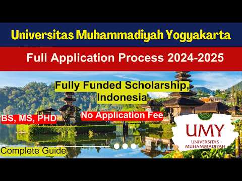 🎓 Universitas Muhammadiyah Yogyakarta | UMY Scholarship 2024-2025 in Indonesia | Fully Funded 🌍