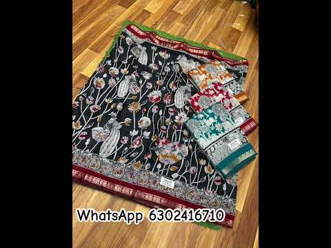 Mangalagire Kalamkare sarees #trending #saree #handloom #mangalagiri #trendingshorts #subscribe