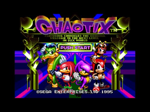 Knuckles' Chaotix [USA] (Sega Genesis 32X) - (Opening & Demo Loop)