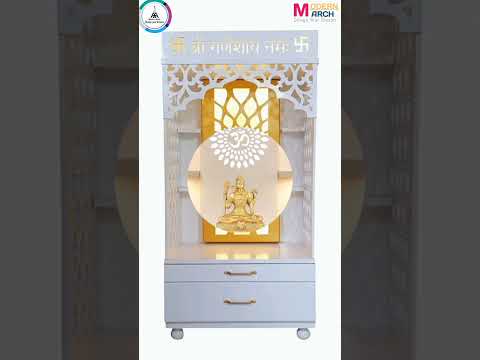 🔝Modern Home temple Design Ghar ka mandir design Indian home temple design #mandir #shorts #viral