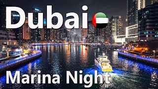 Night Dubai Marina Amazing Walking Tour 4K🇦🇪