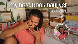 THIS IS MY BEST BOOK HAUL + BOOKMAIL UNBOXING YET... (45+ books!) 📚