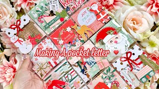 Craft With Me | Putting Together A Christmas Pocket Letter | Oldie But Goodie | Pt. 1/4 Vid Series