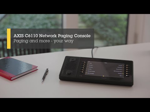 AXIS C6110 Network Paging Console - Paging and more - your way