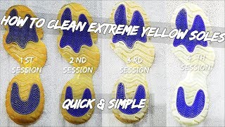 How To Clean Extreme Yellow Soles (Quick & Simple)