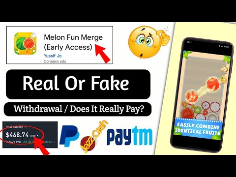 Melon Fun Merge Real Or Fake - Melon Fun Merge Withdrawal - Melon Fun Merge Game