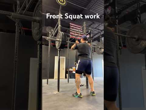 Front squat workout.Check out full video to see weight and rep load.#gym #gymlife #fitness #crossfit