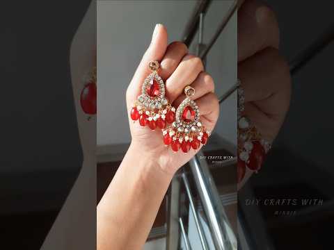 ❤️ Diy Earrings😍 Part -1 #diy #diyjewellerymaking #handmadejewellery #shorts #shortsfeed #earrings