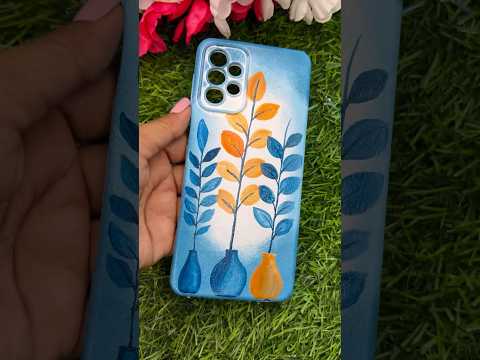 Amazing mobile cover painting #reuseoldmobilecover #mobilecoverart #shorts