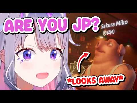 Biboo Tries to Speak JAPANESE with a Miko Fan (35P) 【Hololive EN】