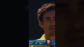 Starc Vs Brendon McCullum in CWC 2015 #mitchellstarc #brendonmccullum #cricket #cwc23 #shorts