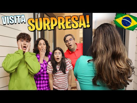 Recebemos uma visita surpresa do Brasil e um presente inesquecível - Família Maria Clara e JP