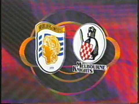 Heidelberg United v Melbourne Knights, Round 20, 1994/95 NSL