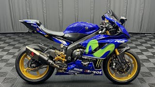 2018年モデル YZF-R6 青 12,400km 重カスタム アクラポS/O バックステップ カーボンフェンダー モビスター ETC他 カスタム総額63万相当 諸費用込189.99万ケーズバイク