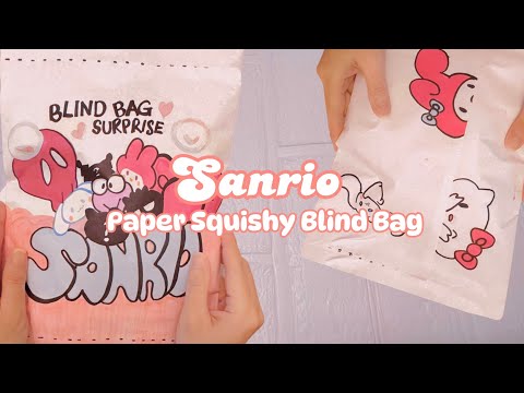 🎀blindbag diy🎀 How to make paper Blind Bag with Sanrio Squishy | ASMR #diy #drawing #blindbag