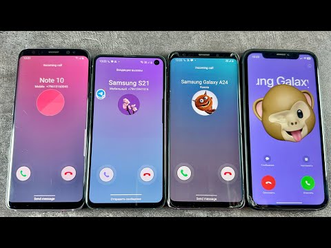 Incoming Call Samsung Galaxy S8 + Samsung Galaxy S10e + Samsung Galaxy S9 + IPhone XR