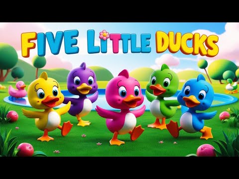 "5 Little Ducks Go Waddle Waddle! | Funny Nursery Rhymes & Kids Songs for Endless Fun!"