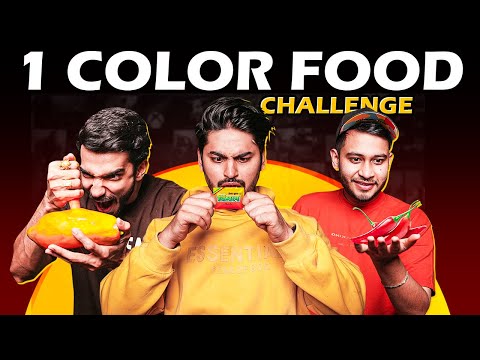 EATING ONE COLOUR FOOD CHALLENGE FT. S8UL