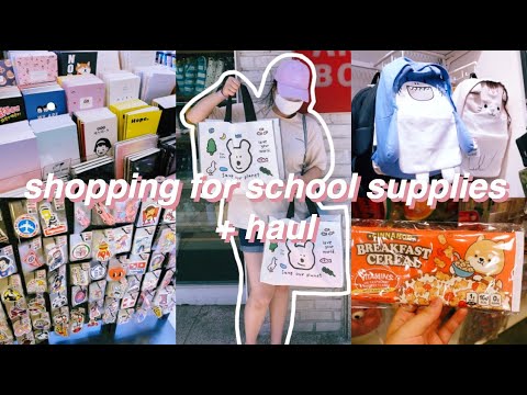 BACK TO SCHOOL SHOPPING + HAUL 2021 in korea ✨artbox vlog ❤️🐰