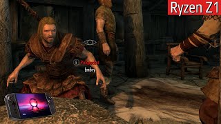 Skyrim Ryzen Z1 Extreme-Radeon 780M Lenovo Legion Go 1080P FPS Gameplay Test