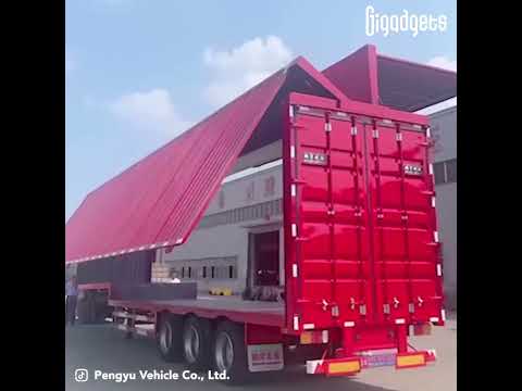 Wing van semi trailer② #gigadgets #trailer #transportation #truck #logistics