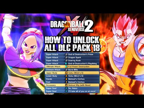 (FREE DLC 18) How To Unlock EVERYTHING New & Hidden! - Xenoverse 2 ALL CAC Skills, Costumes & Auras!