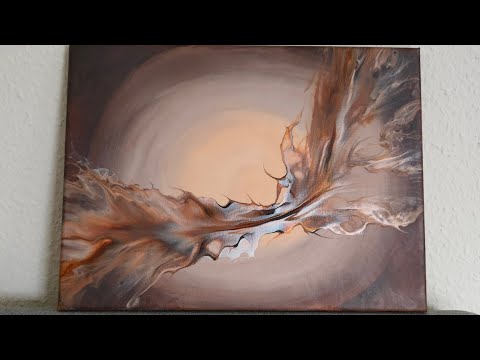 135. beautiful Dutch pour. #acrylic #pouring #abstract #art #dutchpour #diy #tutorial