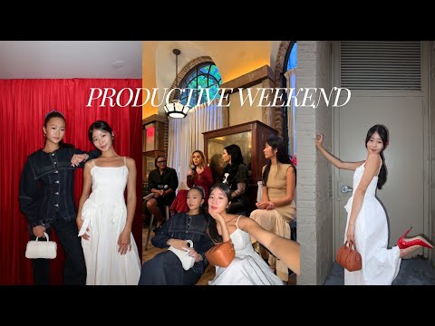 Productive Weekend in My Life | NYFW, Answering Q&A, Public Speaking with Youtube!