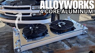 Suburban is WAY Cooler now! Alloyworks 4 Core Aluminum Radiator Install