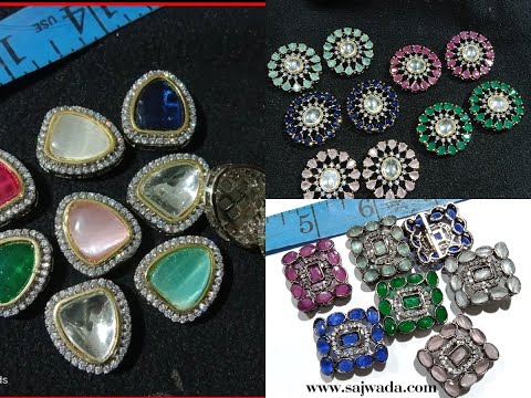 Kundan Brooch vs punjabi song  | Jewellery making raw material  Wholesale Shop | Suncity Beads